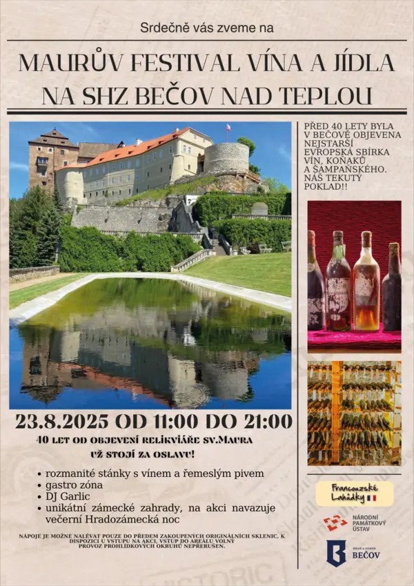 Maurův festival vína a jídla na Bečově nad Teplou 2025