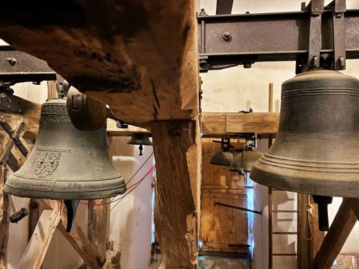 Zvony na městské věži ve Slavonicích