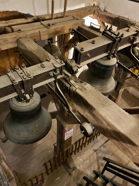 Zvony na městské věži ve Slavonicích